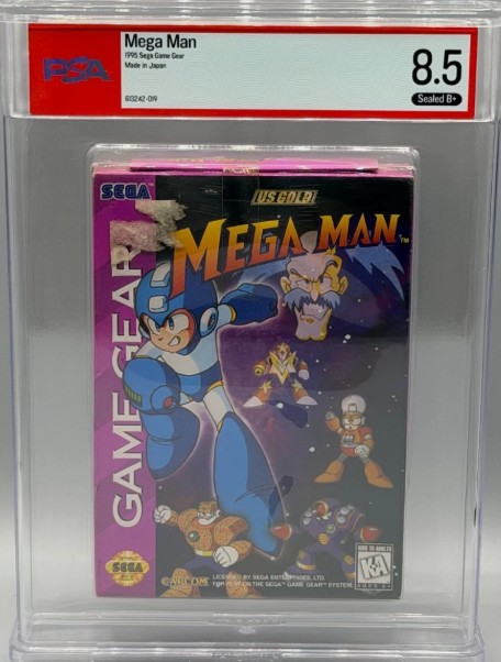 Mega Man Sega Game Gear Sealed New PSA 8.5 B+ Graded NOT WATA Capcom